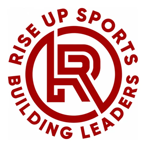 Rise Up Sports logo in red